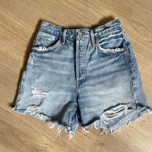 AGOLDE Dee High Rise Shorts Aritzia Size 25